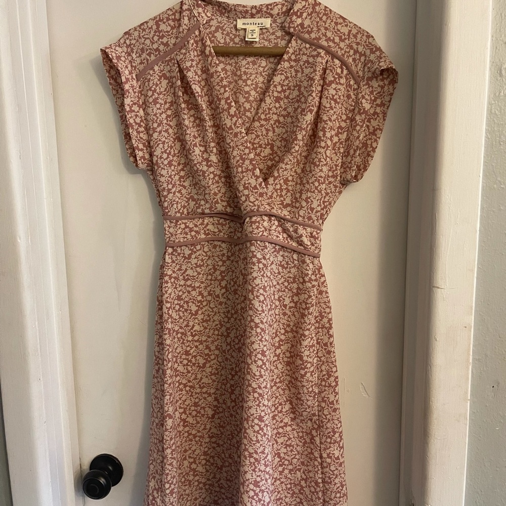 Pink floral sundress, new without tags, size small - fits true to size